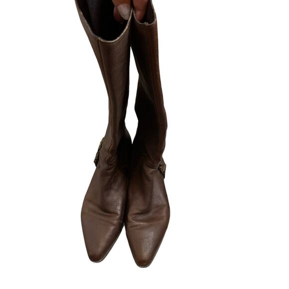 7 For All Mankind Edge Riding Boots Women's Brown Size 10 - Picture 2 of 8